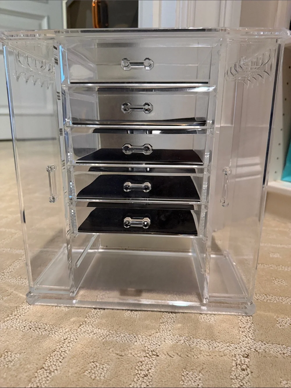 Clear Acrylic 6-Drawer Jewelry and Makeup Organizer - Transparent - Picture 1 of 3